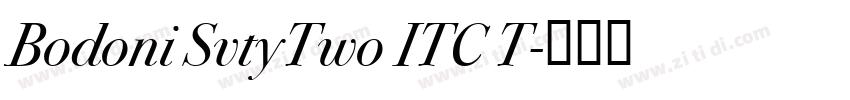 Bodoni SvtyTwo ITC T字体转换